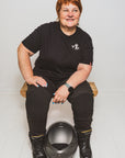 RIBBED KNEE - Motorcykel leggings til kvinder