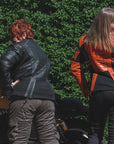 Amelia Black - Dame motorcykel læderjakke