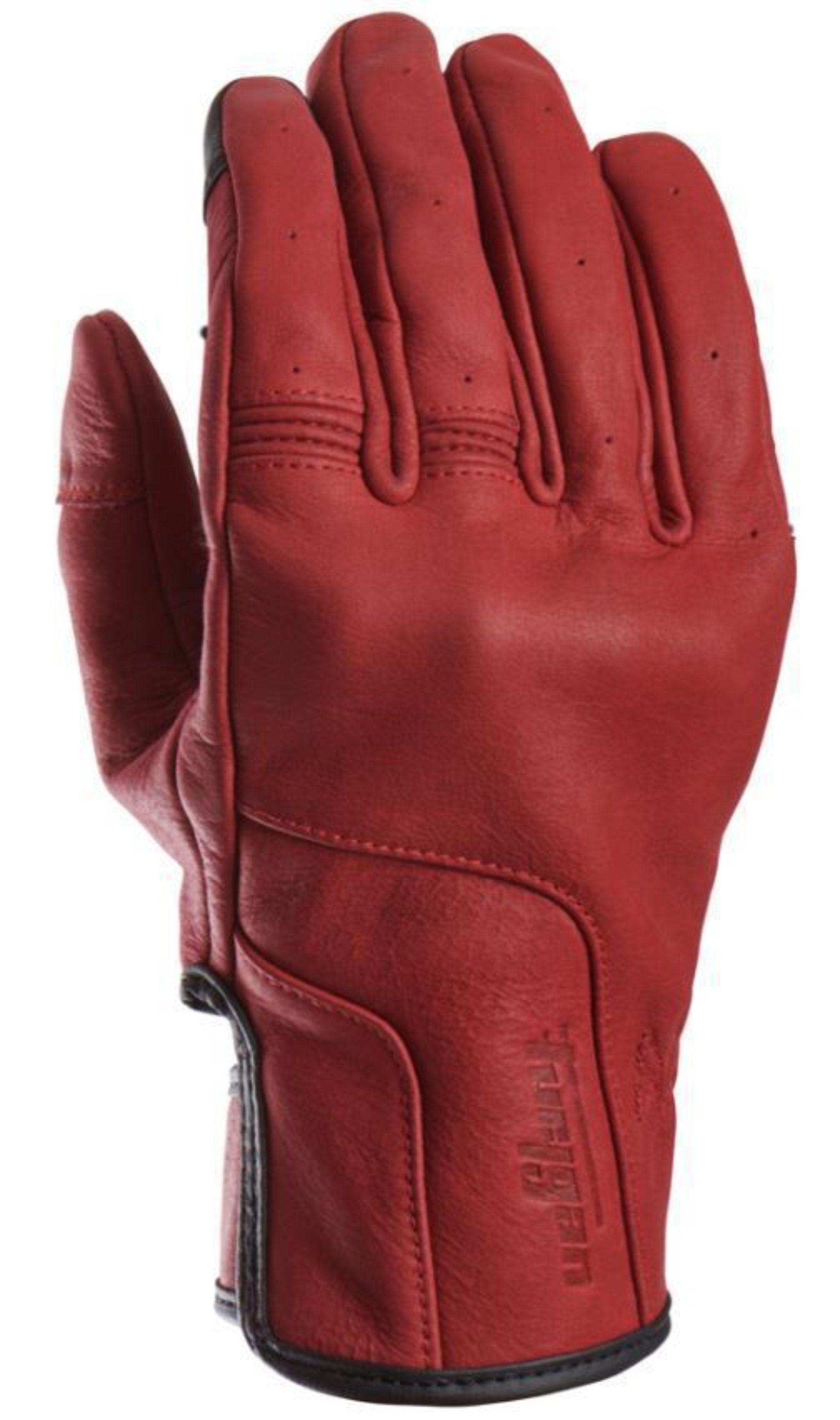 bordeaux color lady leather motorcycle glove from furygan