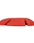 side view of POi Designs shoulder and elbow red protector