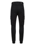 Women's black motorcycle cargo pants Lara from MotoGirl from the back