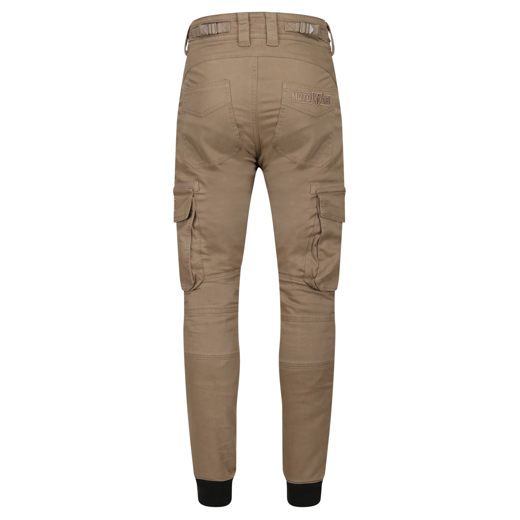 beige women's motorcycle cargo pants from mOTO gIRL