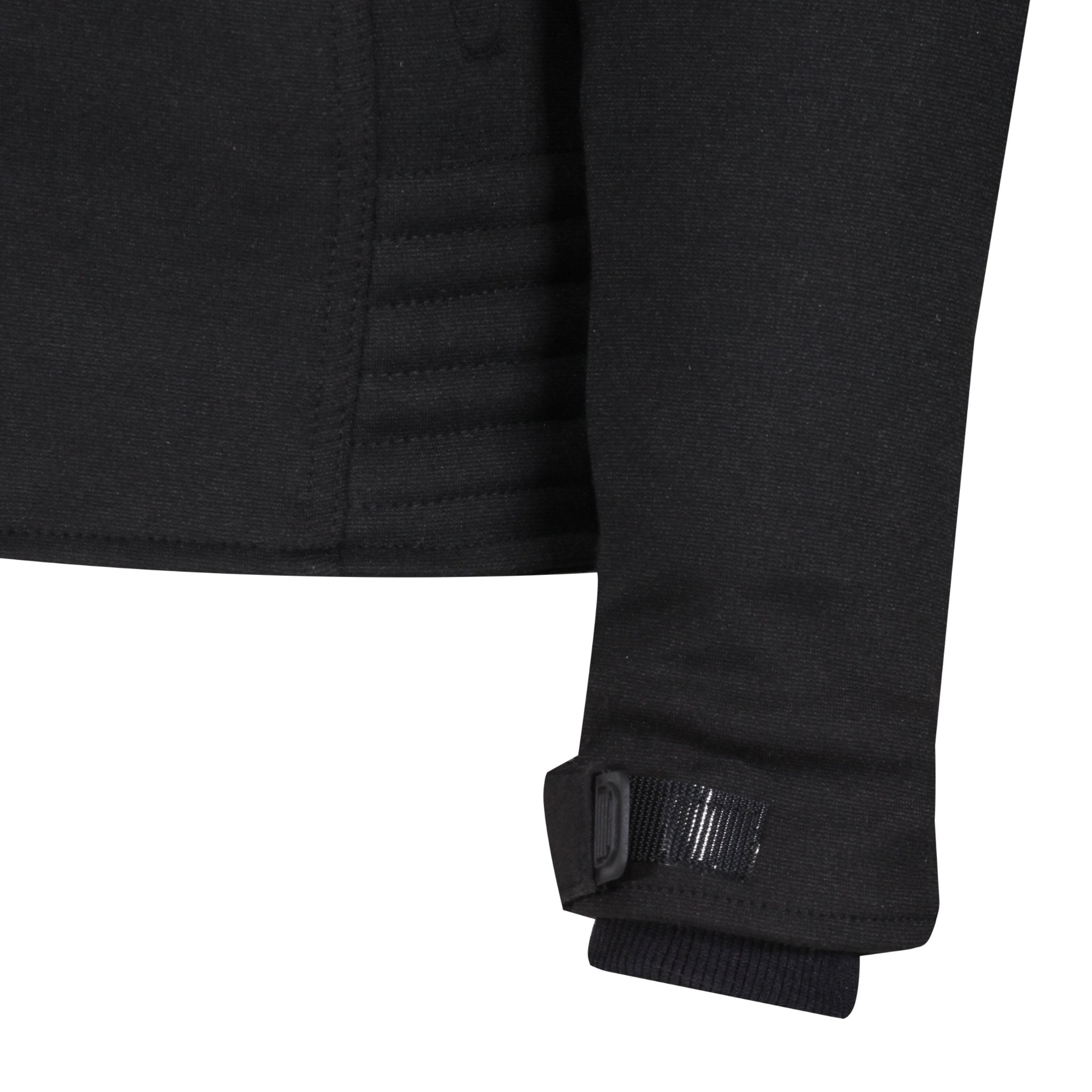 Sleeve of the women's black textile motorcycle jacket from MotoGirl
