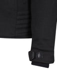 Sleeve of the women's black textile motorcycle jacket from MotoGirl