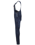The side of blue women's motorcycle overall from Moto Girl