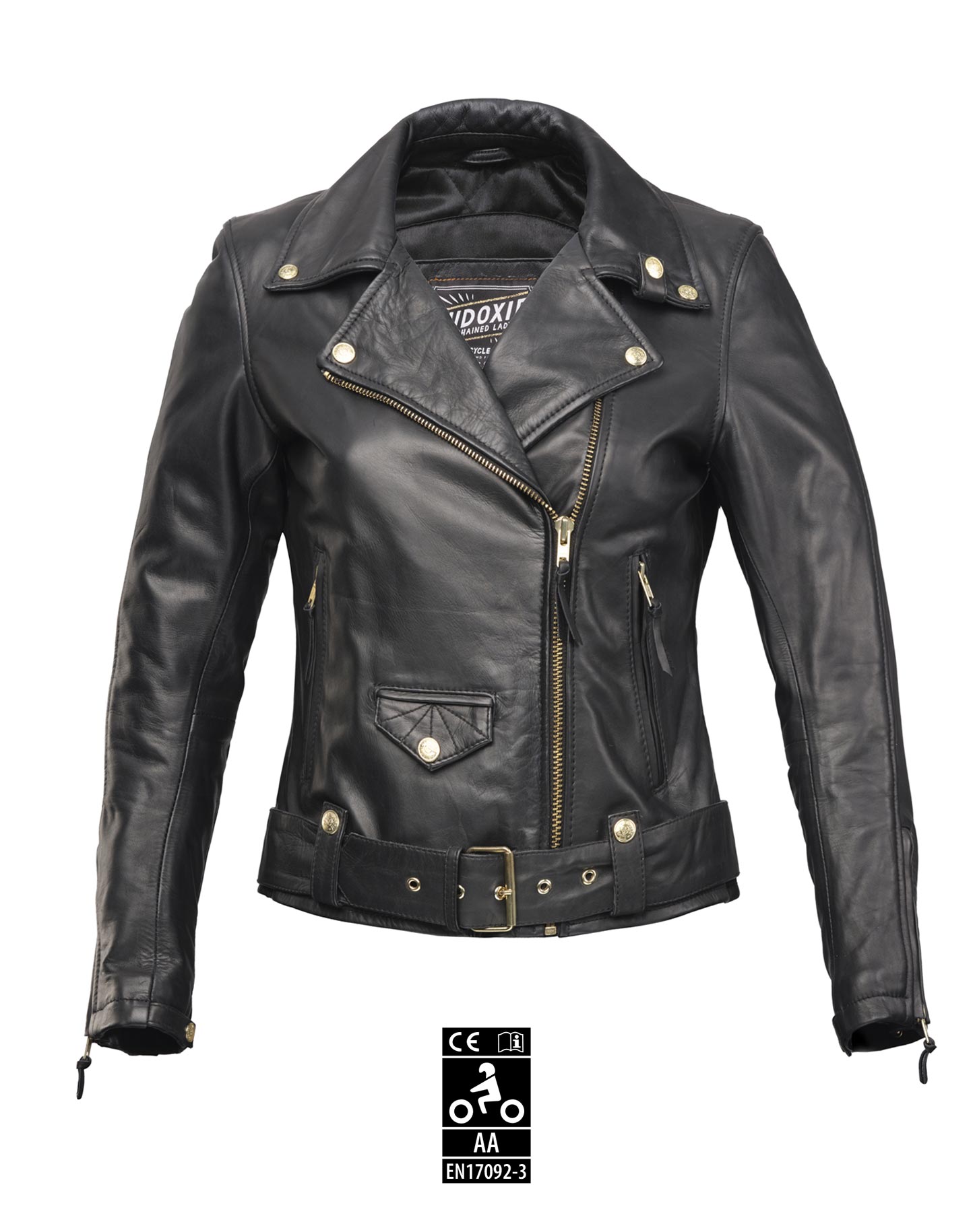 AMY - Women's Leather Motorbike Jacket from Eudoxie – Moto Lounge