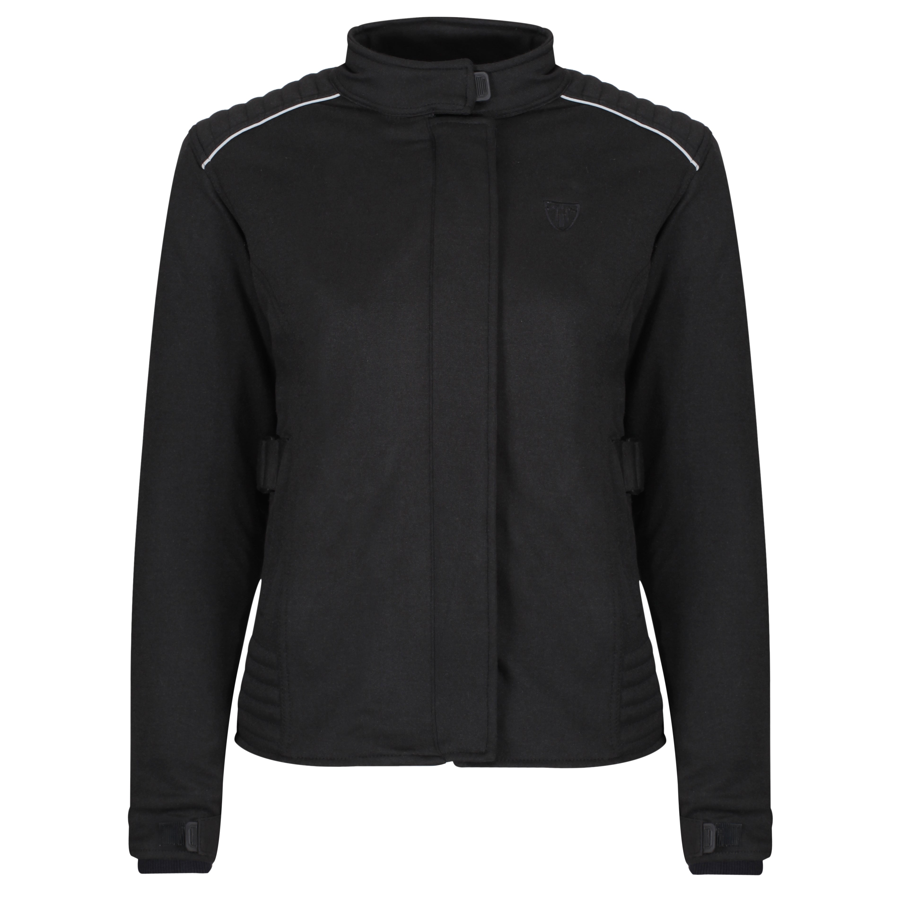 Women&#39;s textile black motorcycle jacket 