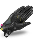 Palm of Black Rush lady Motorcycle glove