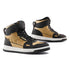 BLACK AND GOLD MOTORCYCLE SNEAKERS WITH FALCO LOGO
