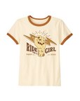 RIDE LIKE A GIRL retro style women's t-shirt from Wildust Sisters