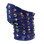 Helmet bandana in dark blue, featuring a pattern of various motorcycle helmets in different colors with MotoGirl logo. 