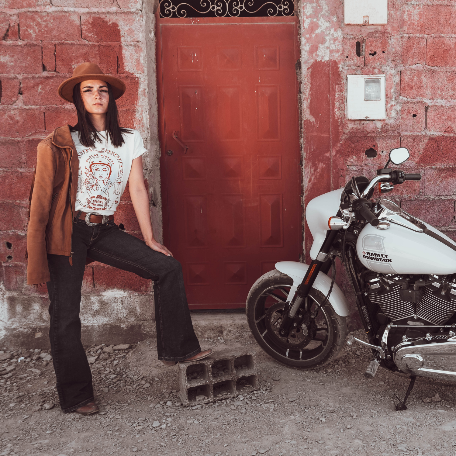 WILD WEST - Women&#39;s Motorcycle Tshirt