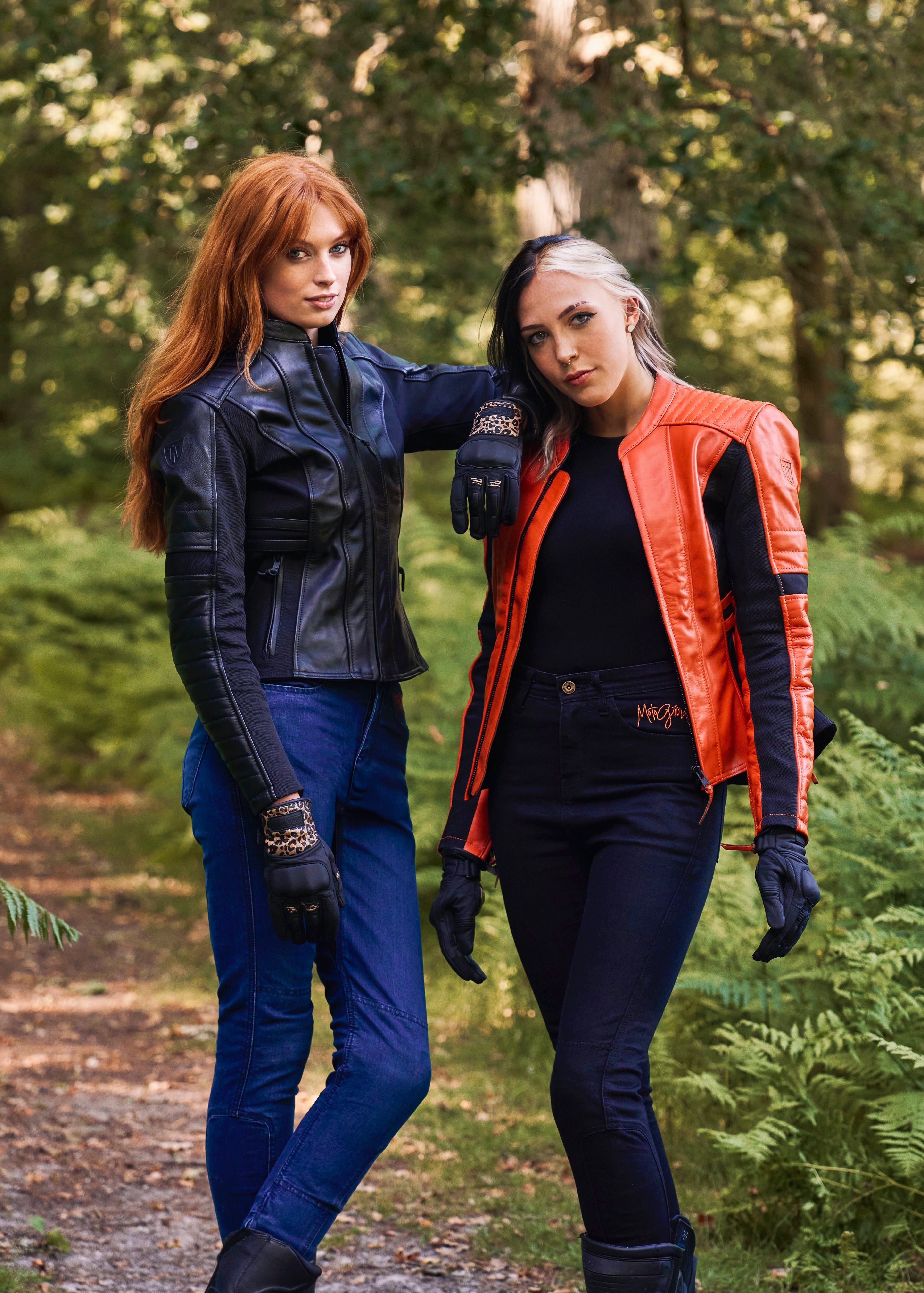 ISLA BLACK - Dame motorcykel jeans