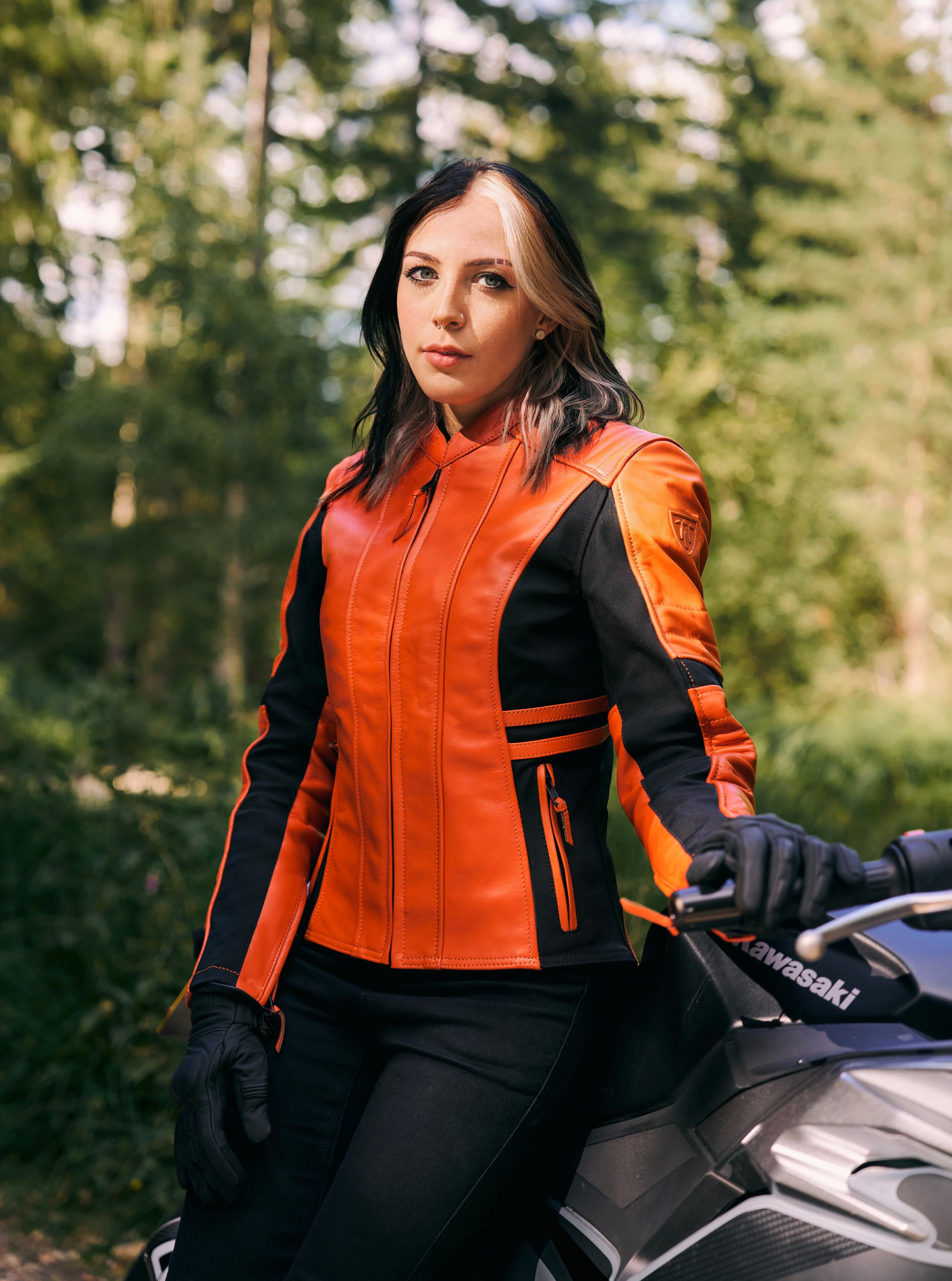 ISLA BLACK - Dame motorcykel jeans