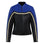Retro style blue and black women motorcycle jacket
