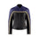 retro style black and purple women motorcycle jacket