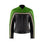 retro style green and black women motorcycle jacket