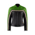 retro style green and black women motorcycle jacket