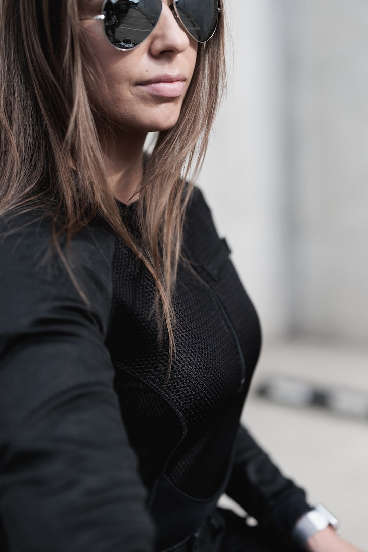 BIA BLACK- Pando Moto Beskyttende Base Layer