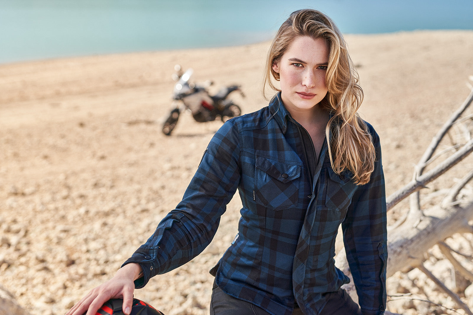 RENDEGADE 2.0 BLUE - Lady Summer Motorcykelskjorte