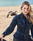 RENDEGADE 2.0 BLUE - Lady Summer Motorcykelskjorte