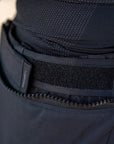 velcro waist belt on the touring motorcycle pants