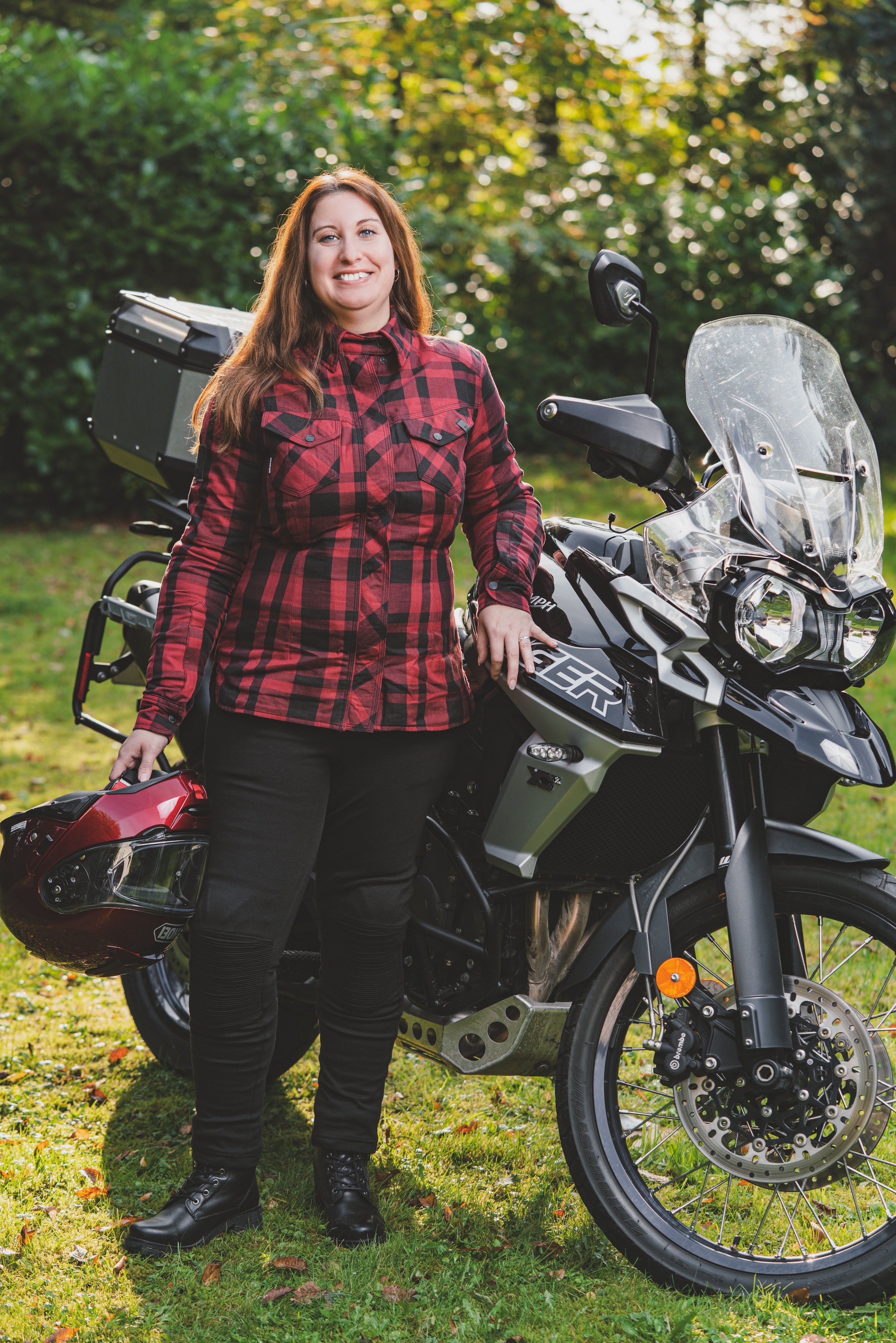RIBBED KNEE - Motorcykel leggings til kvinder