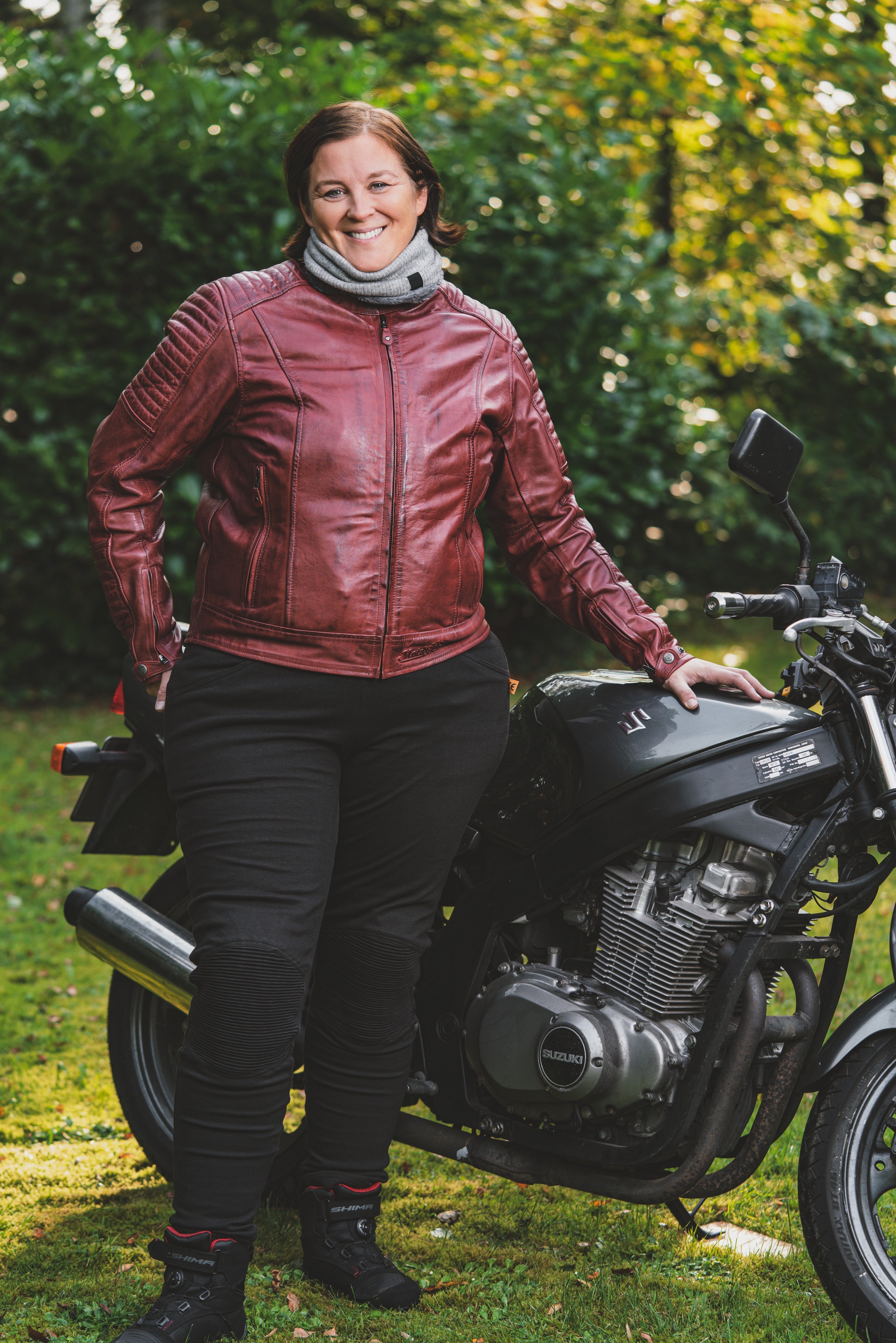 RIBBED KNEE - Motorcykel leggings til kvinder