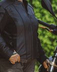 Amelia Black - Dame motorcykel læderjakke