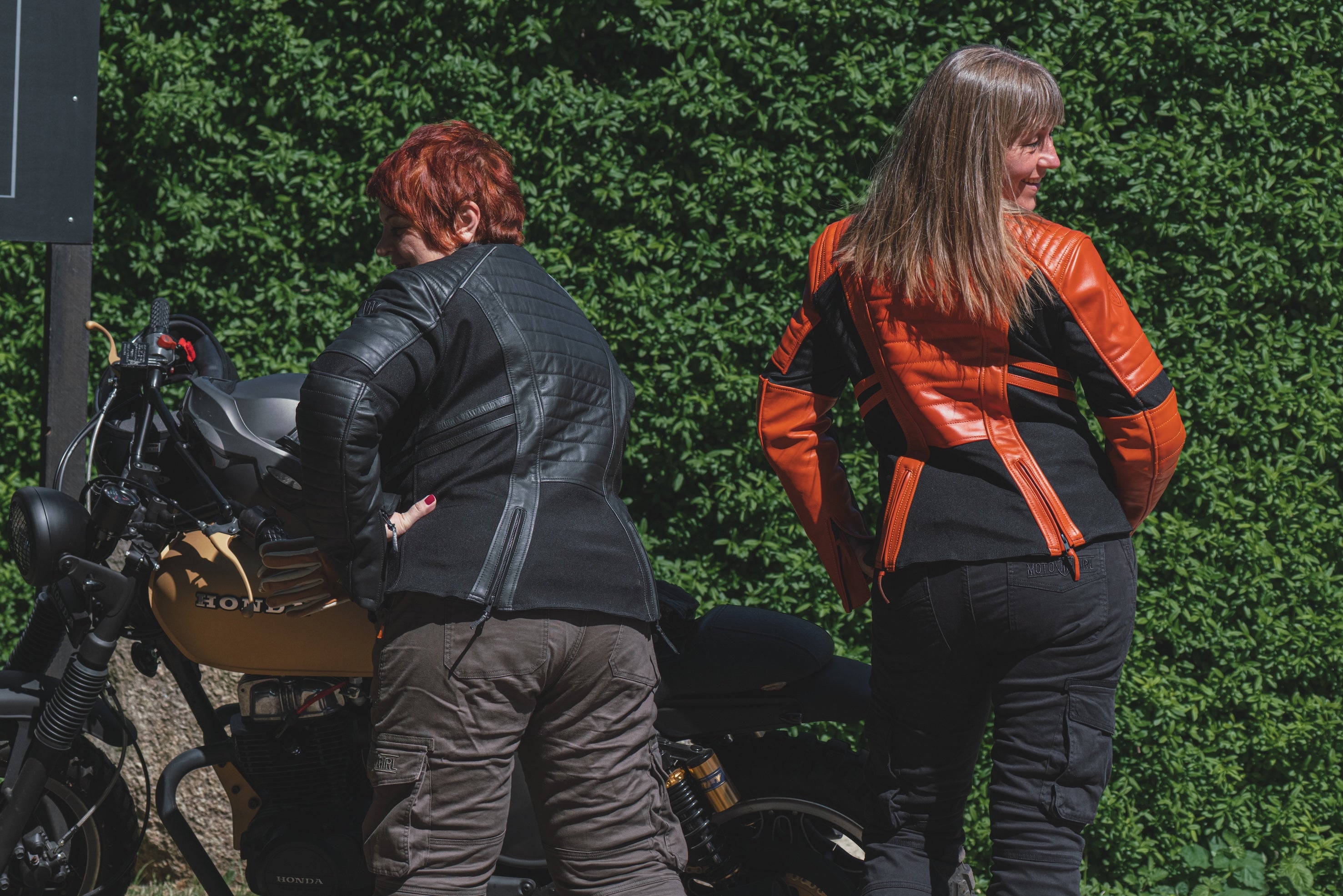 Amelia Black - Dame motorcykel læderjakke