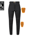 black womens motorcycle pants with a front zip from Moto Girl 