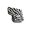 A black and white zebra-striped neck gaiter with the word 'Motogirl' printed in a stylized black font on the lower section, shown against a plain white background.