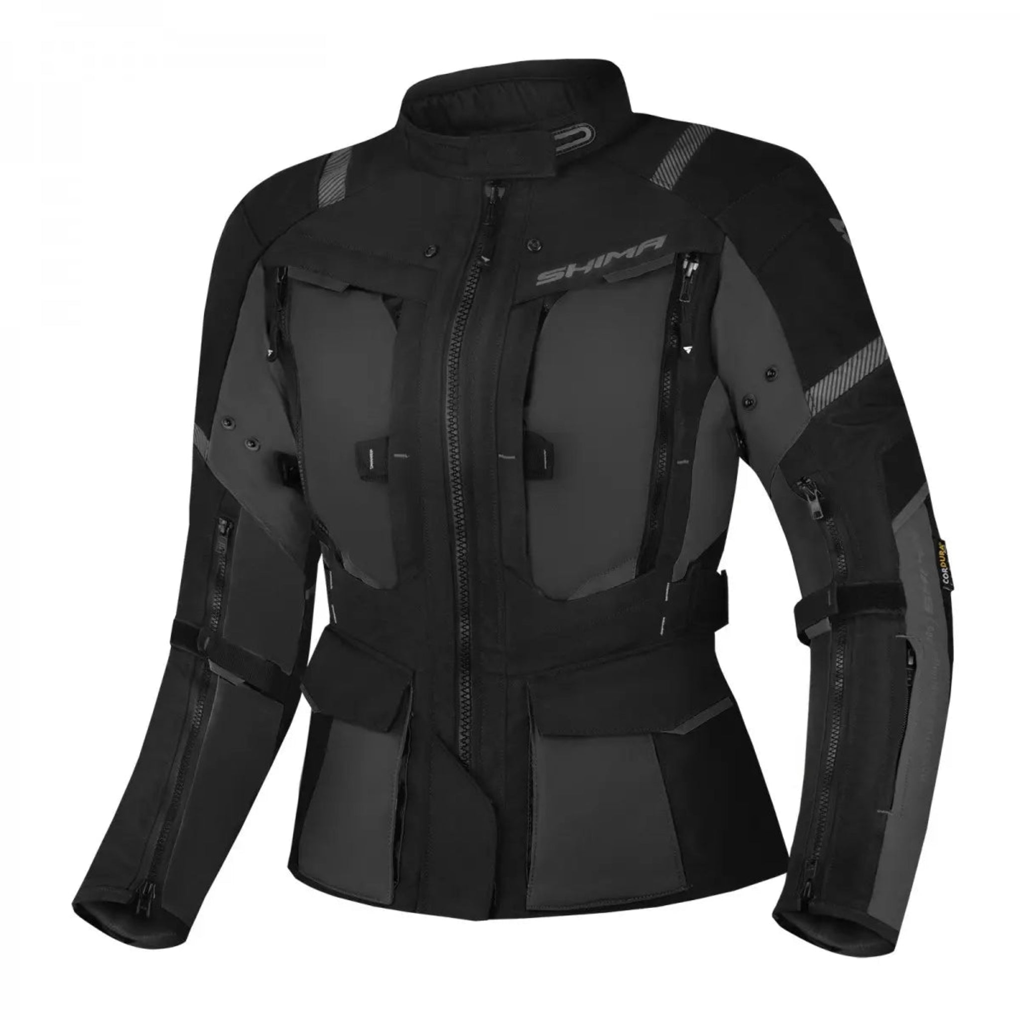 BLACK TEXTILE WOMEN&#39;S MOTORCYCLE JACKET FROM SHIMA
