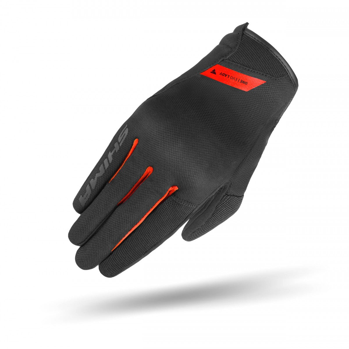 ONE EVO LADY MOTORCYCLE LADY GLOVE IN BLACK AND RED DETAILS 