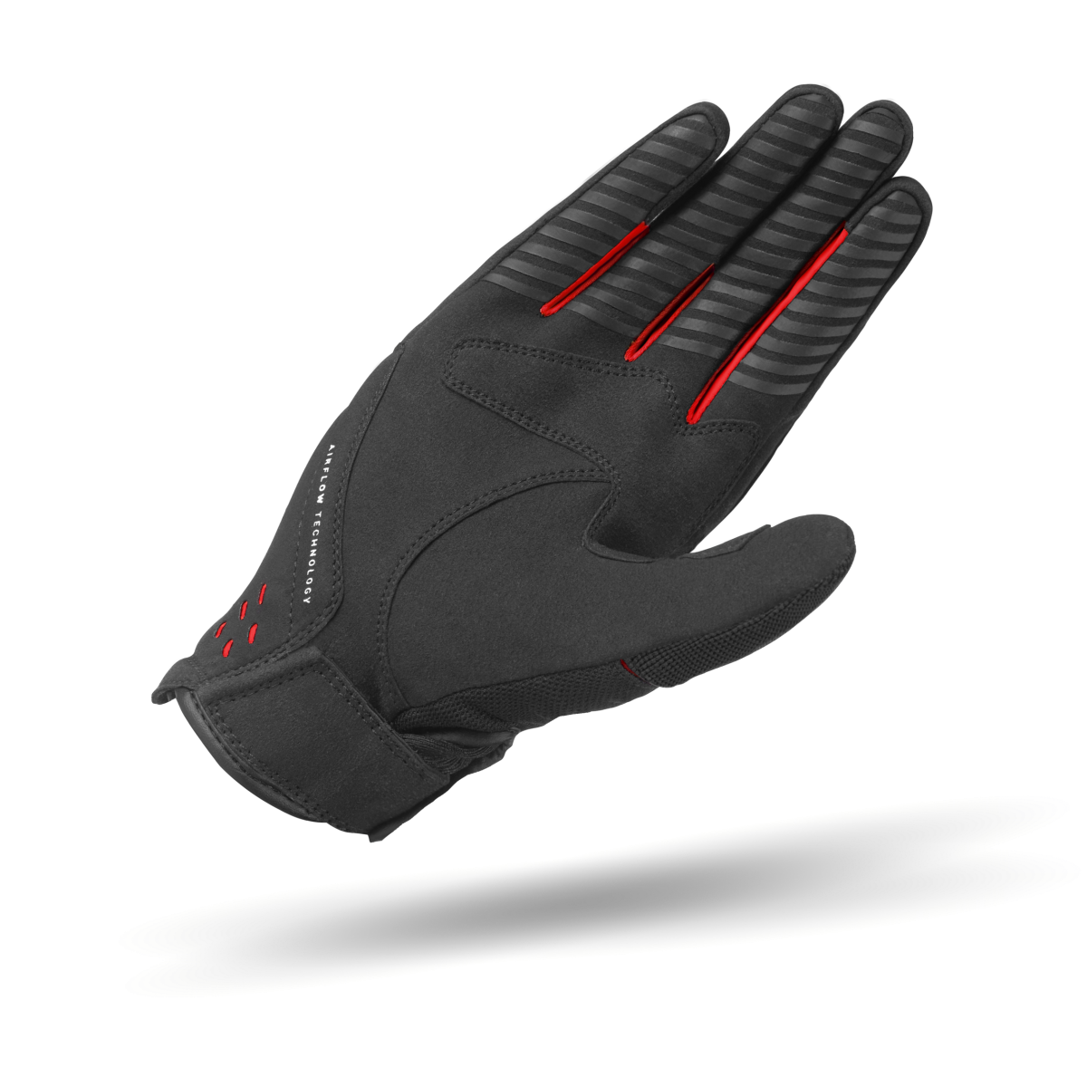 A PALM OF SHIMA ONE EVO LADY MOTORCYCLE LADY GLOVE IN BLACK AND RED DETAILS 
