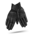 Black leather women's motorcycle gloves from Shima
