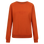 Burnt orange  colour lady sweatshirt with Moto Girl 3D logo