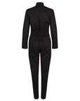 Black garage suit for women from MotoGirl from the back