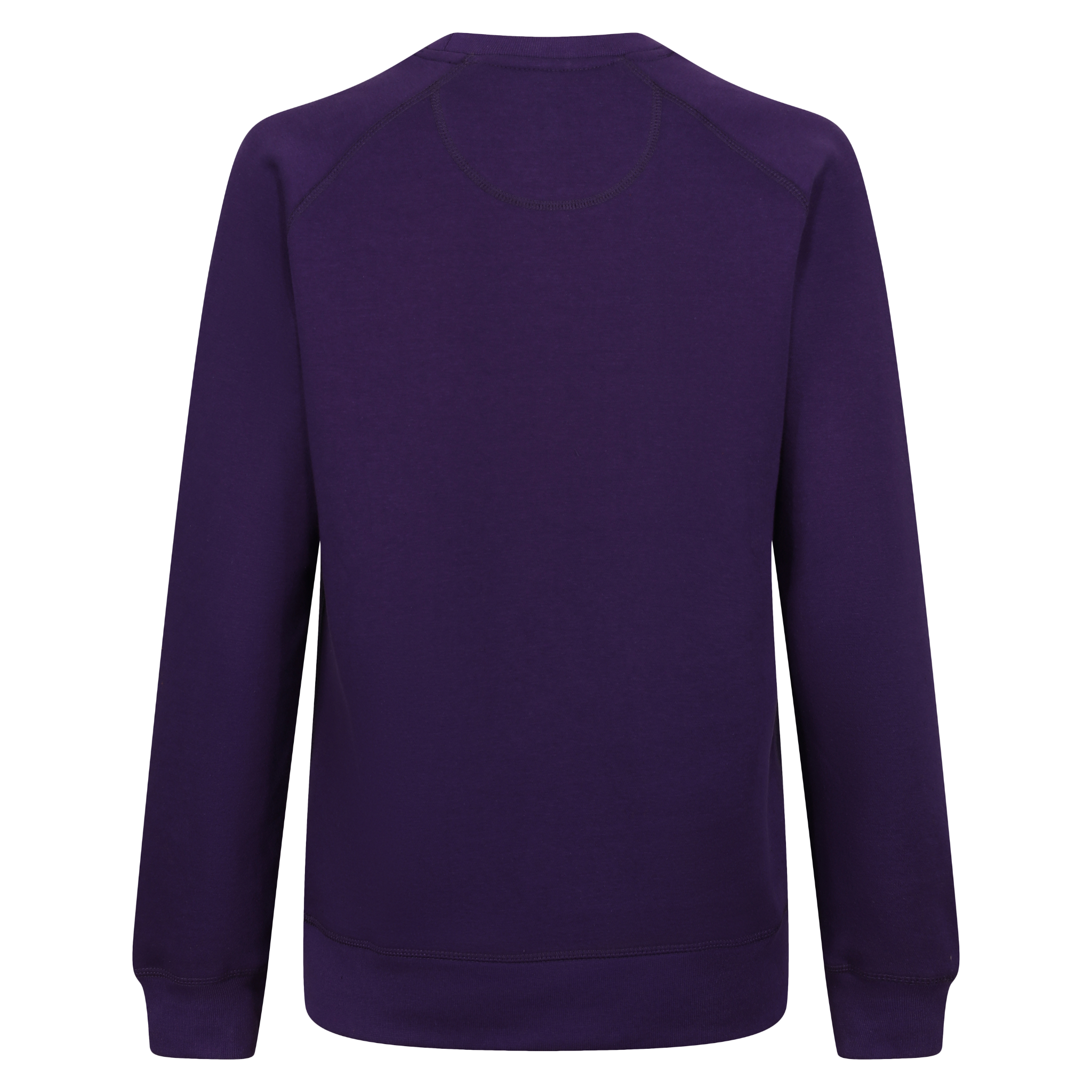 The back of a purple colour lady sweatshirt with Moto Girl 3D logo