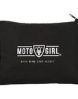 A moto girl aura wind stop jacket bag