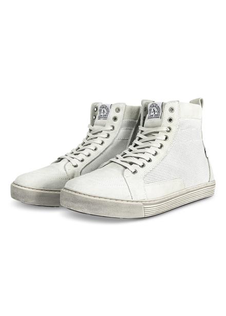 A white women's motorcycle shoes - sneakers from John Doe 