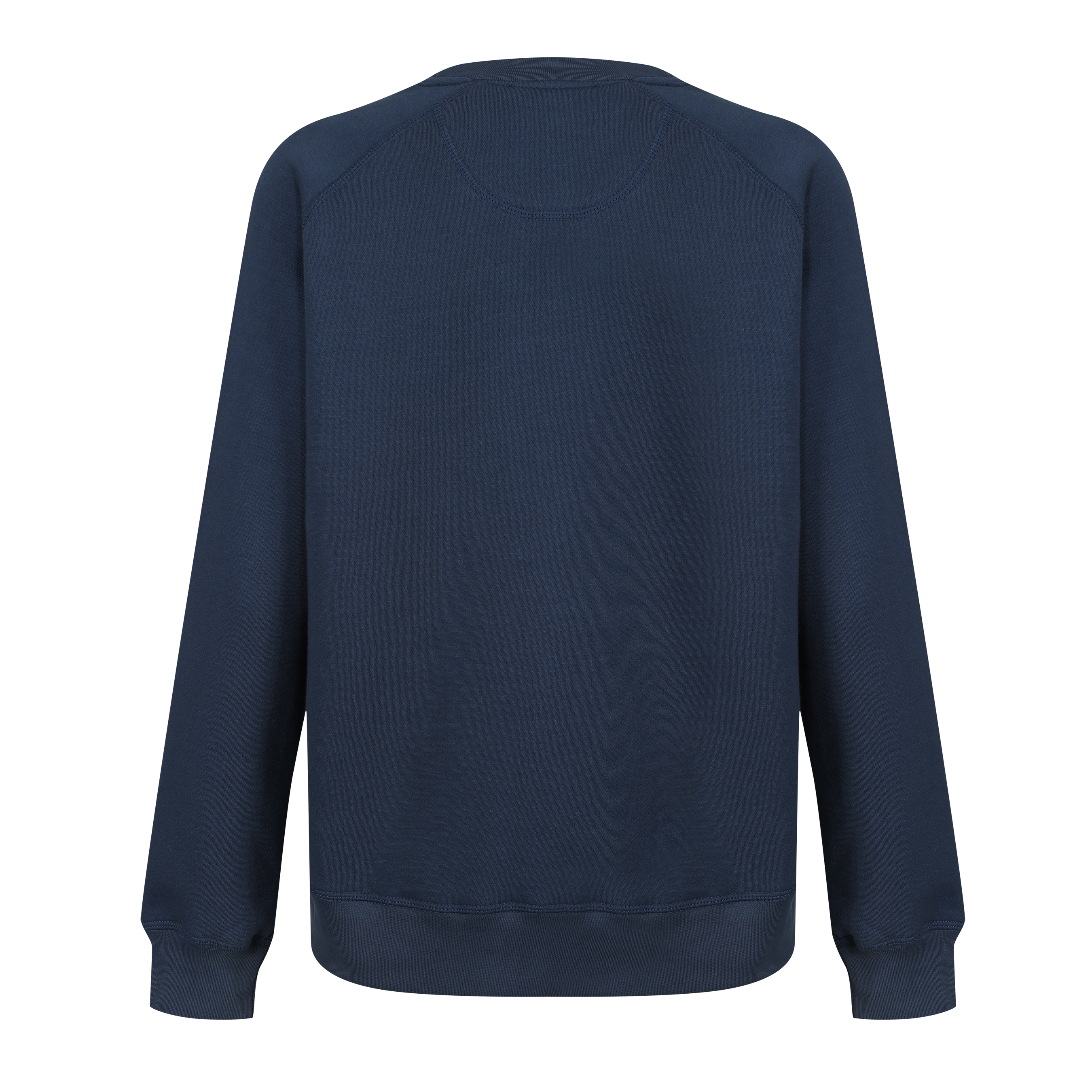 The back of a dark blue colour lady sweatshirt with Moto Girl 3D logo