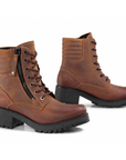 Misty - Lady Leather Waterproof Motorcycle Boots - Brown