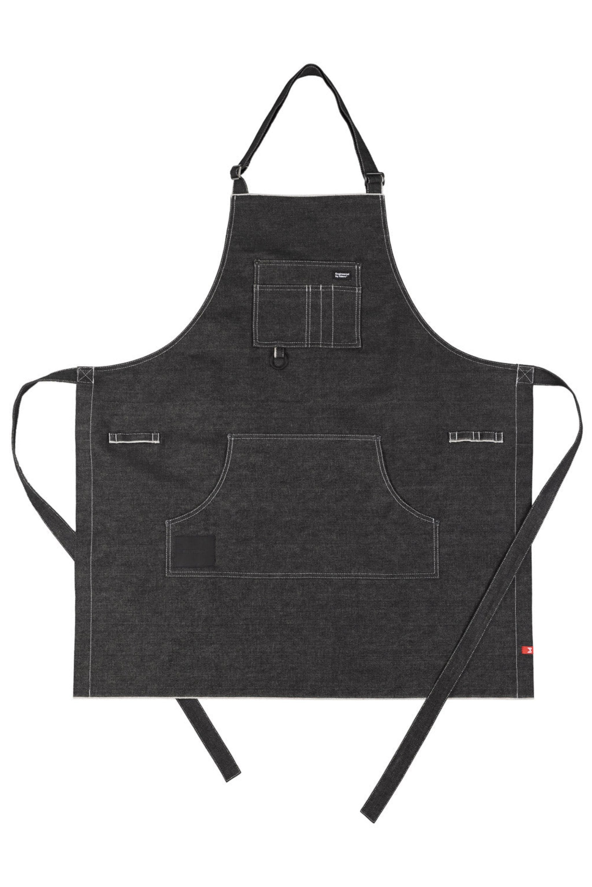 Black denim apron Pando Moto 