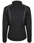 Women's textile black motorcycle jacket from MotoGirl from the back