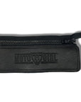 Black jacket belt connector with MotoGirl logo