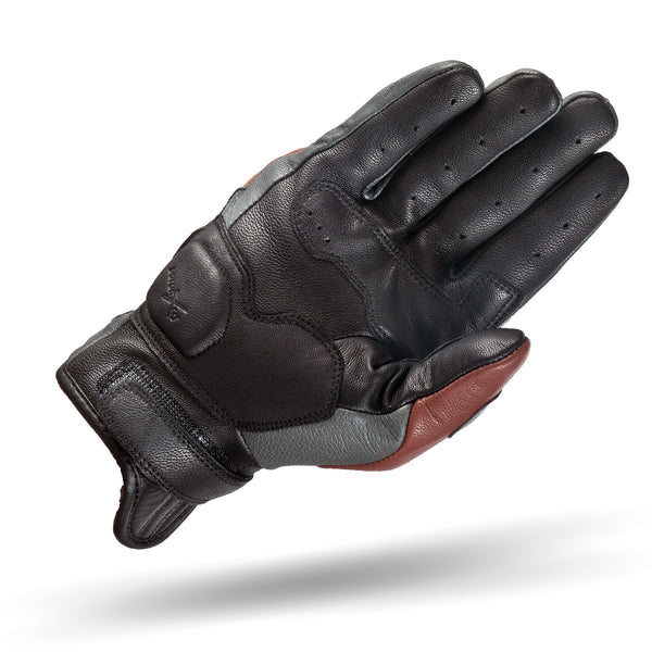 Inner part of Caliber brown female motorcycle glove from Shima
