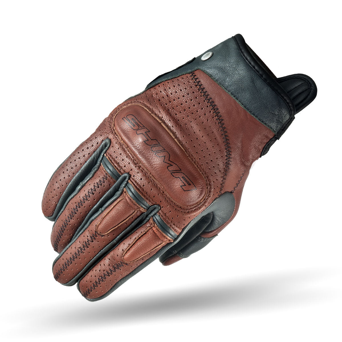 Caliber brown female motorcycle glove from Shima