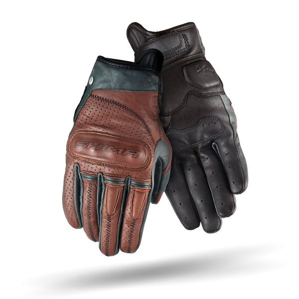 Caliber brown female motorcycle gloves from Shima