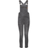 Grey women's motorcycle overall from Moto Girl with zipper detail on the chest